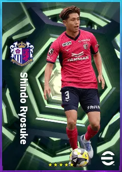 Shindo Ryosuke eFootball 2026 player card, 77 OVR CB