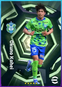 Okuno Kohei eFootball 2026 player card, 76 OVR CMF