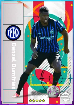 Denzel Dumfries eFootball 2026 player card, 81 OVR RMF