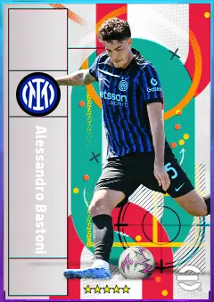 Alessandro Bastoni eFootball 2026 player card, 82 OVR CB