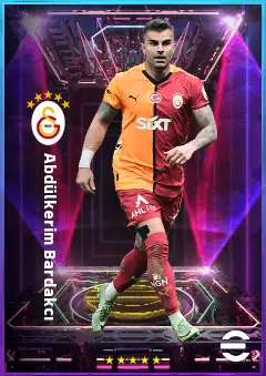 Abdülkerim Bardakcı eFootball 2026 player card, 80 OVR CB