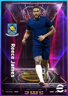Reece James eFootball 2026 player card, 83 OVR RB