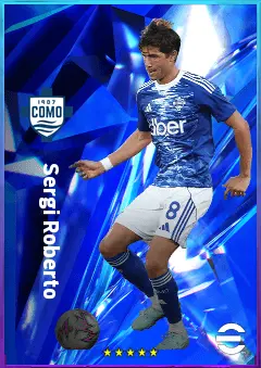 Sergi Roberto eFootball 2026 player card, 80 OVR RB