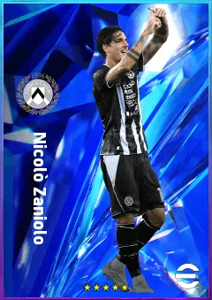 Nicolò Zaniolo eFootball 2026 player card, 82 OVR AMF