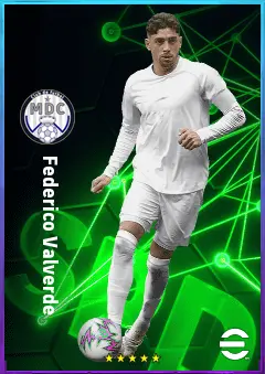 Federico Valverde eFootball 2026 player card, 83 OVR CMF