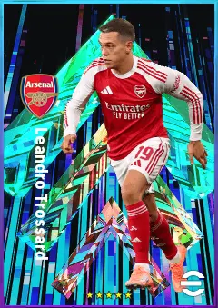 Leandro Trossard eFootball 2026 player card, 82 OVR LWF