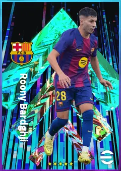 Roony Bardghji eFootball 2026 player card, 78 OVR RWF