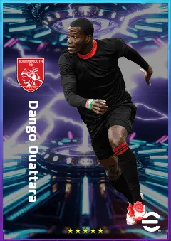 Dango Ouattara eFootball 2026 player card, 81 OVR LWF
