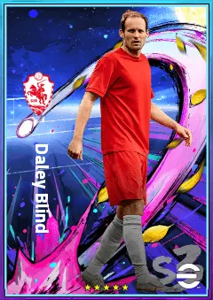 Daley Blind eFootball 2026 player card, 76 OVR CB