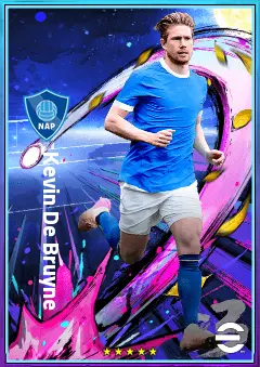 Kevin De Bruyne eFootball 2026 player card, 83 OVR AMF