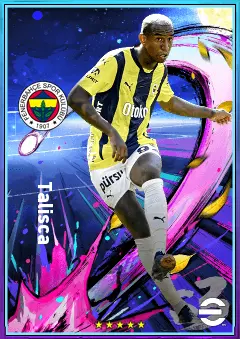 Talisca eFootball 2026 player card, 77 OVR SS