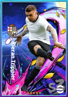 Kieran Trippier eFootball 2026 player card, 77 OVR RB