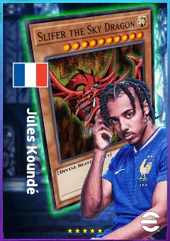 Jules Koundé eFootball 2026 player card, 83 OVR RB