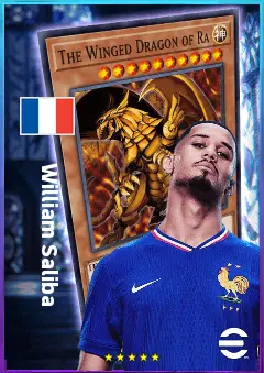 William Saliba eFootball 2026 player card, 85 OVR CB