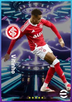 Vitinho eFootball 2026 player card, 78 OVR LWF