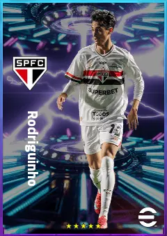 Rodriguinho eFootball 2026 player card, 78 OVR AMF