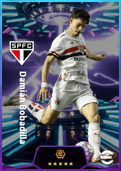 Damián Bobadilla eFootball 2026 player card, 81 OVR CMF