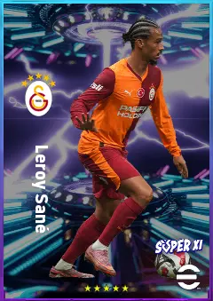 Leroy Sané eFootball 2026 player card, 82 OVR RWF