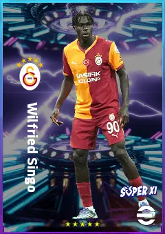 Wilfried Singo eFootball 2026 player card, 82 OVR CB