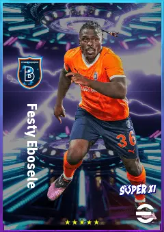 Festy Ebosele eFootball 2026 player card, 80 OVR RB