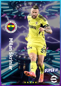 Milan Škriniar eFootball 2026 player card, 81 OVR CB
