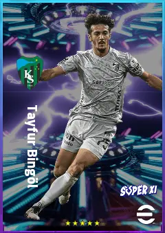 Tayfur Bingöl eFootball 2026 player card, 78 OVR RB