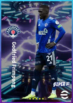 Godfried Frimpong eFootball 2026 player card, 80 OVR LB