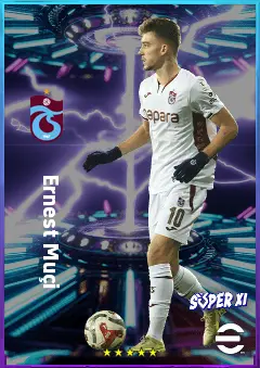 Ernest Muçi eFootball 2026 player card, 80 OVR AMF