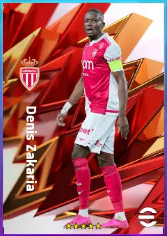 Denis Zakaria eFootball 2026 player card, 82 OVR DMF