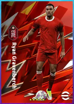 Ryan Gravenberch eFootball 2026 player card, 82 OVR DMF