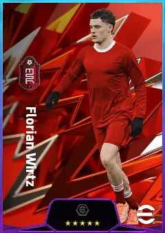 Florian Wirtz eFootball 2026 player card, 84 OVR AMF