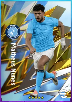 Matheus Nunes eFootball 2026 player card, 82 OVR RB
