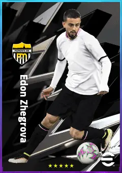 Edon Zhegrova eFootball 2026 player card, 80 OVR AMF