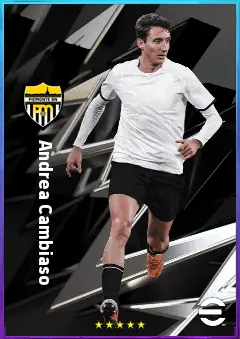Andrea Cambiaso eFootball 2026 player card, 80 OVR LMF