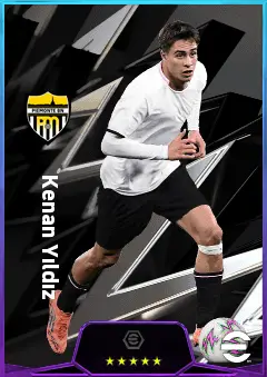 Kenan Yıldız eFootball 2026 player card, 82 OVR AMF