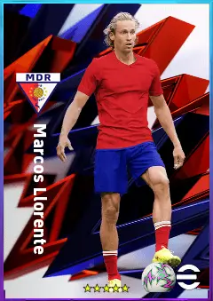 Marcos Llorente eFootball 2026 player card, 82 OVR RB