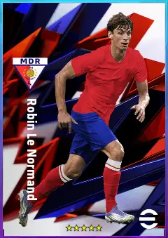 Robin Le Normand eFootball 2026 player card, 83 OVR CB