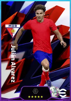 Julián Alvarez eFootball 2026 player card, 83 OVR CF