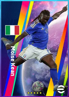 Moise Kean eFootball 2026 player card, 83 OVR CF