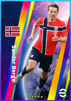 Sander Berge eFootball 2026 player card, 81 OVR DMF