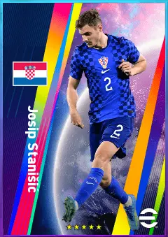 Josip Stanišić eFootball 2026 player card, 81 OVR RB