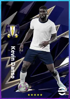 Kevin Danso eFootball 2026 player card, 81 OVR CB