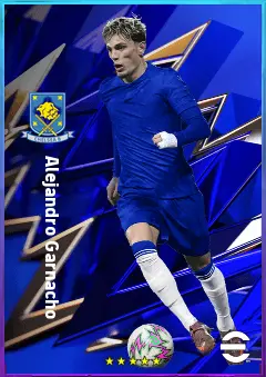Alejandro Garnacho eFootball 2026 player card, 82 OVR LMF