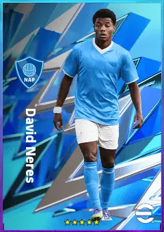 David Neres eFootball 2026 player card, 81 OVR RWF