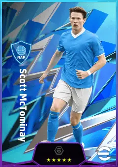 Scott McTominay eFootball 2026 player card, 83 OVR CMF