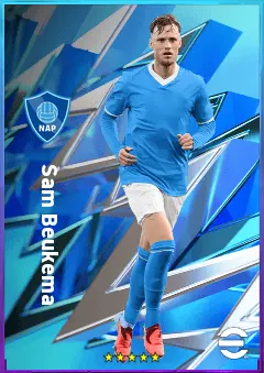 Sam Beukema eFootball 2026 player card, 82 OVR CB