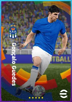 Gonçalo Guedes eFootball 2026 player card, 81 OVR LMF