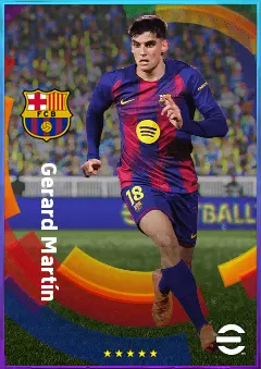 Gerard Martín eFootball 2026 player card, 81 OVR LB