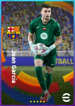 Joan García eFootball 2026 player card, 83 OVR GK