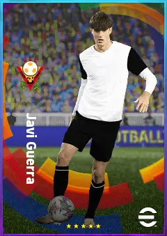 Javi Guerra eFootball 2026 player card, 82 OVR CMF